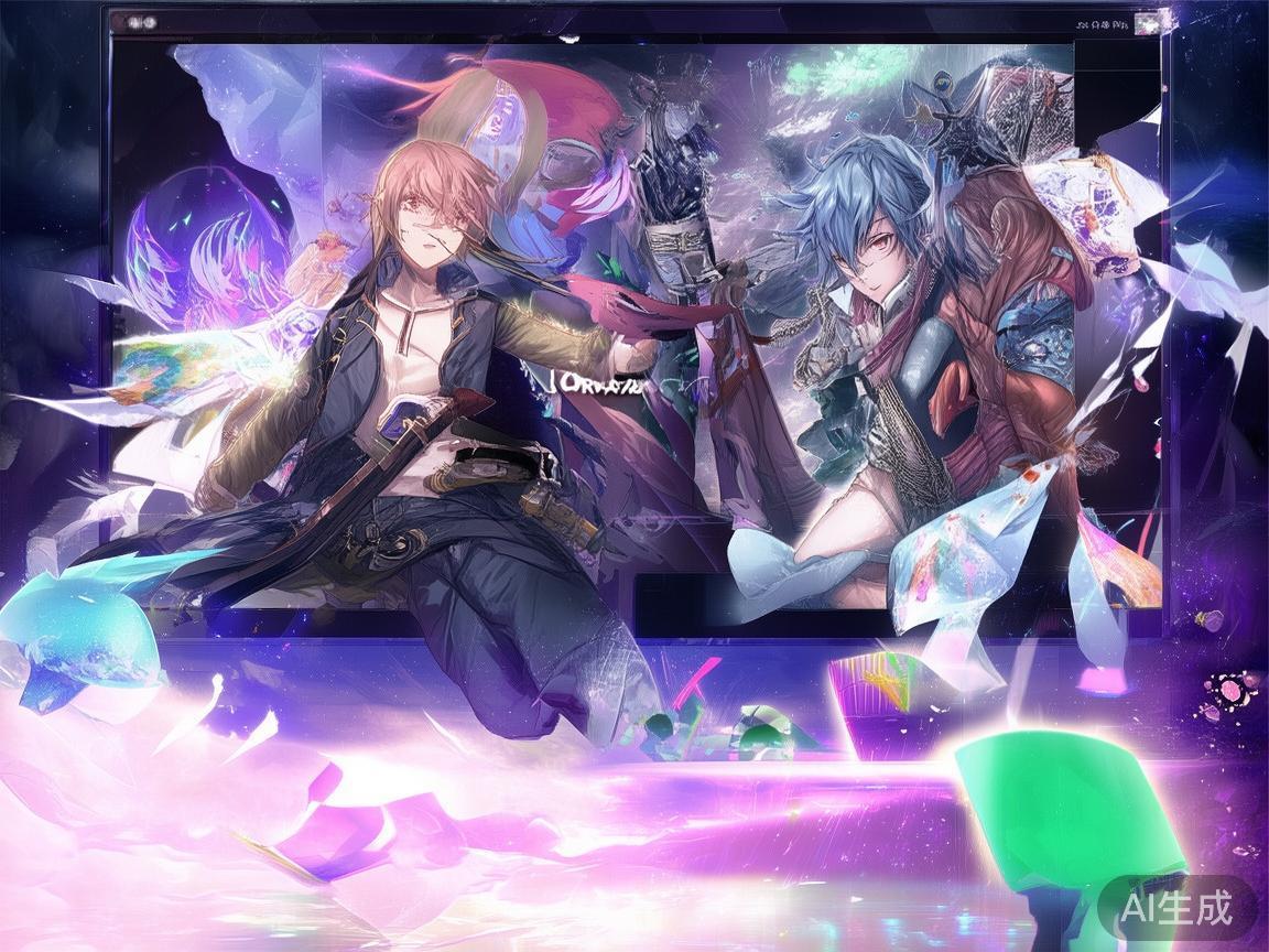 例如，一款由九游与国内知名动漫公司合作开发的角色扮